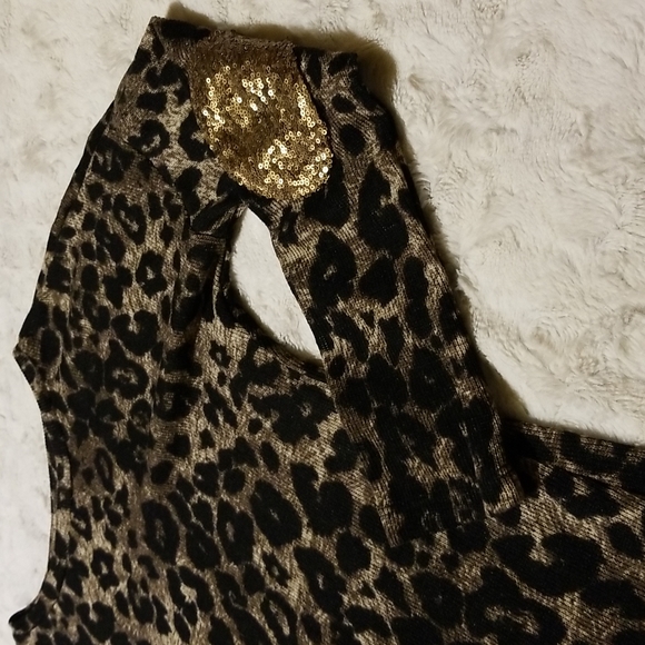 Signature Studio Animal Print Top Shirt Size Large Mob Wife - Picture 3 of 8